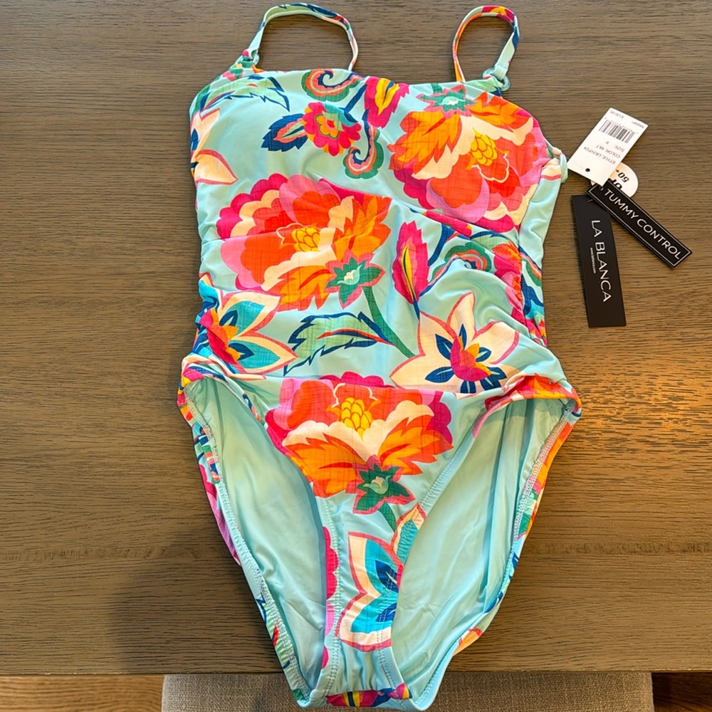 LA BLANCA one piece swimsuit- never worn NWT